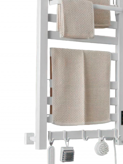 Полотенцесушитель электрический Loder 49*96 см с вешалкой (правое подключение) белый-3